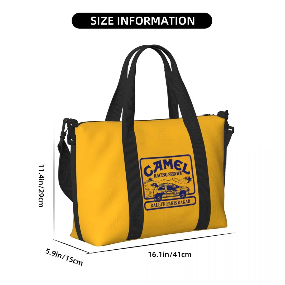 Trophys-Camel Beach Tote Bag for Women Big Compartment Beach Gym Travel Bags