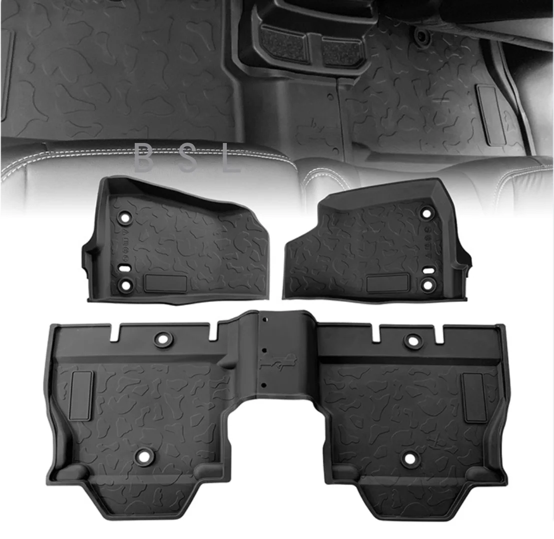 Original Rubber Floor Mats for Jeep Wrangler JL 20182022 Rear Floor