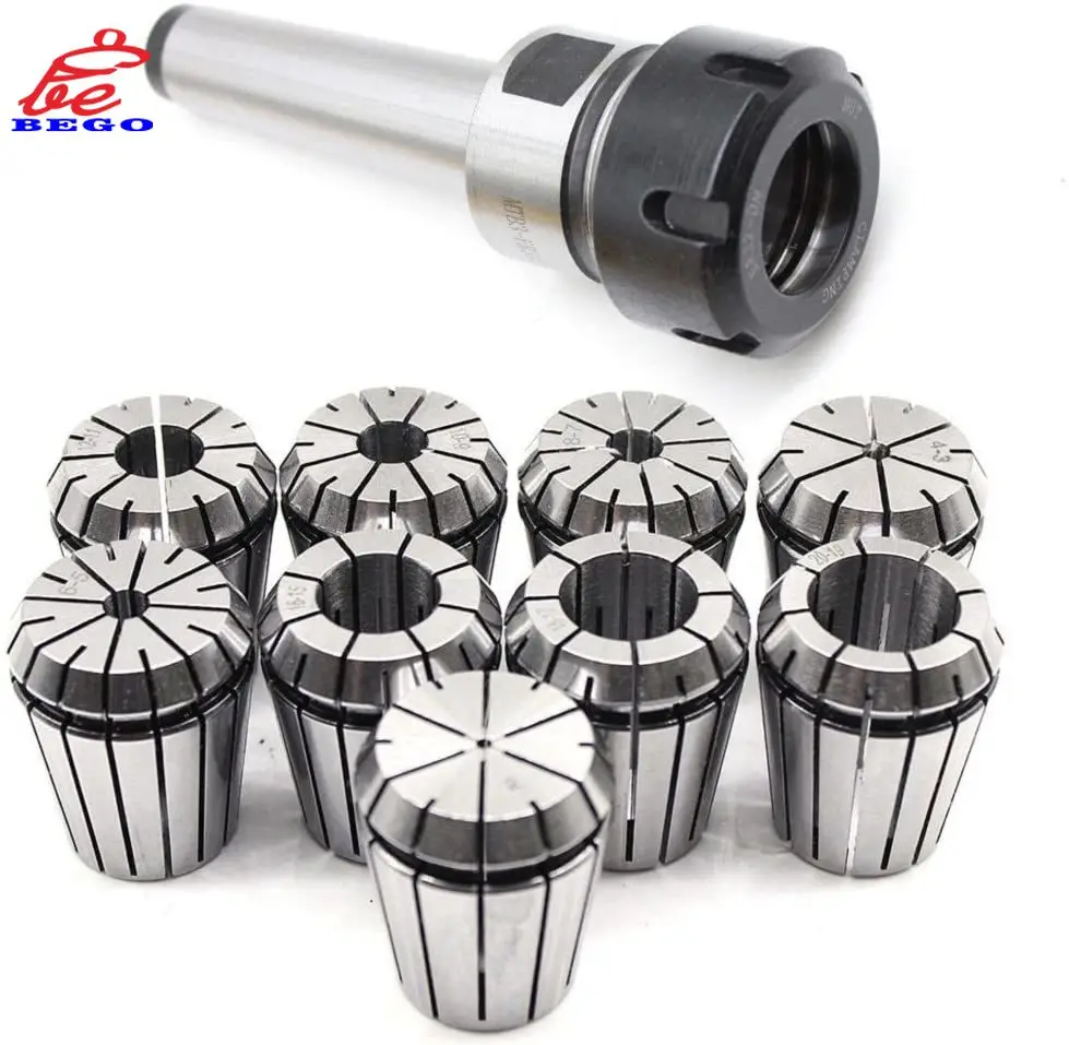 

MTA2 MTA3 MTA4 MTB2 MTB3 MTB4 ER16 ER20 ER25 ER32 morse taper tool holder+9pcs Spring Collets For CNC Milling lathe tools