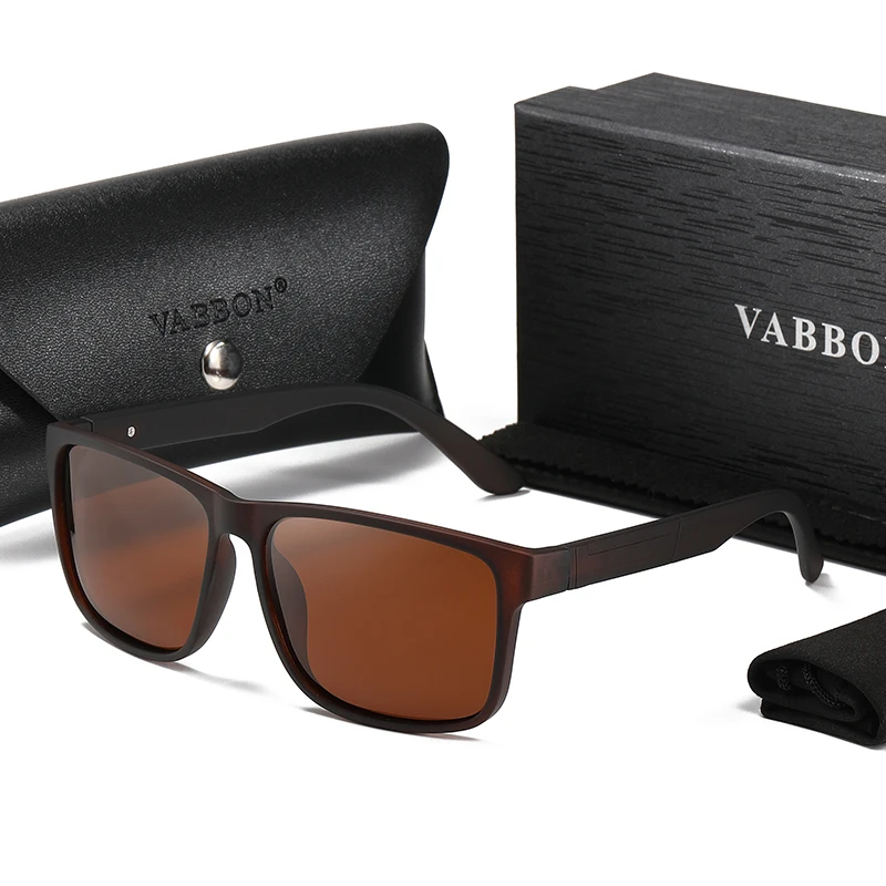 Trendy Texture Polarized Sunglasses Fashionable Retro Sunglasses for Men Daily Car 1105