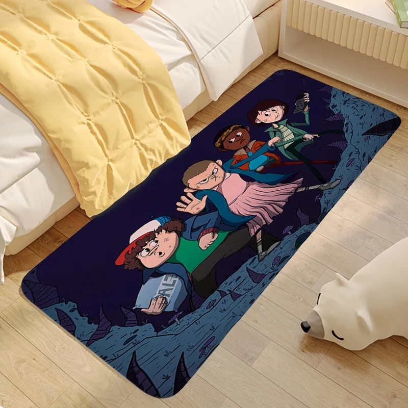 thumbnail image 1 of Bathroom Rug S-Strangers Things Washable Non-slip Kitchen Mats Bedroom Living Room Floor Carpet Anti Slip Soft Veranda Floor Mat, 1 of 5