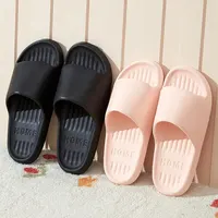 Soft Slippers Couples Home Outdoor Slipper Summer Women Bedroom Thick Bottom Shoes Beach Sandals Men Flip Flops Shower Shoes - Image 3