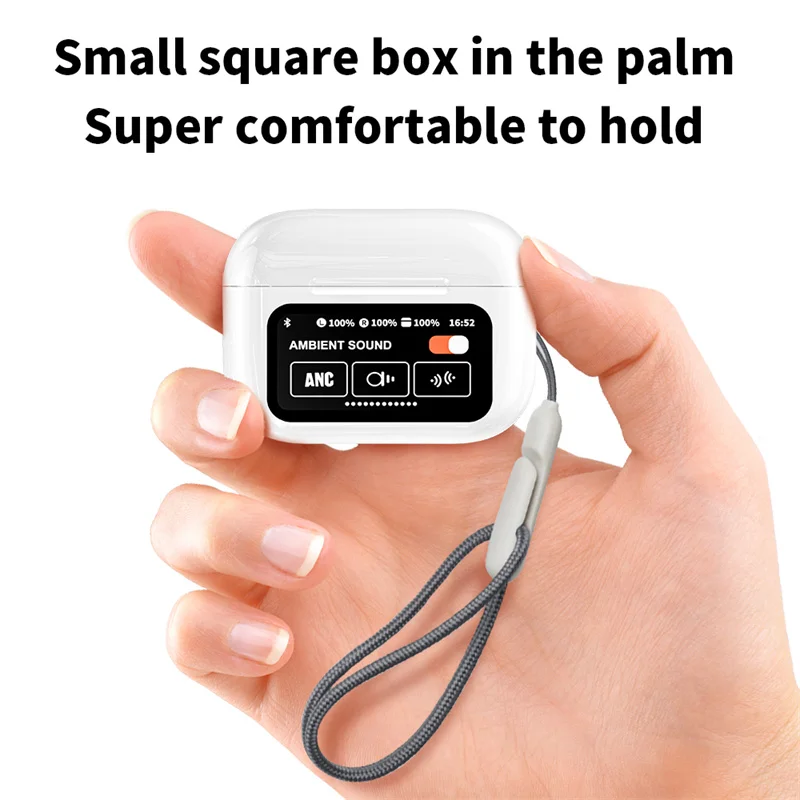 Kabellose Bluetooth 5.4 Kopfhörer A9 Pro – Geräuschreduzierendes HD-Mikrofon, LED-Touchscreen-Steuerung, Premium Headset für Anrufe und Musik