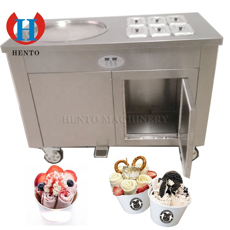

Good Quality Pan Fried Ice Cream Machine / Roller Ice-Cream Making Machine / Fried Ice Cream Roll Machine