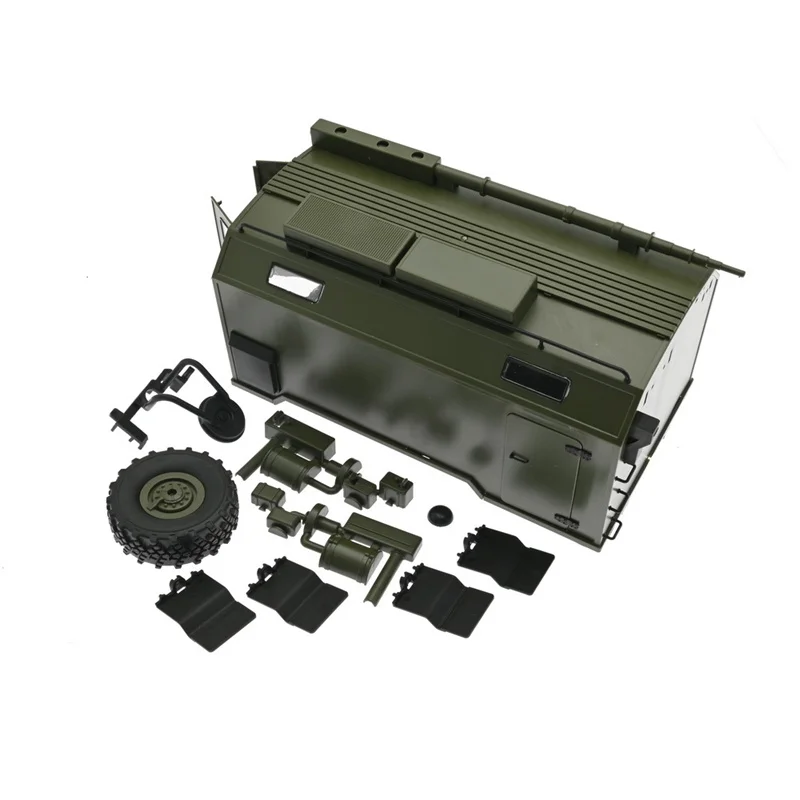 Vue éclatée du kit de coffre arrière pour WPL B-36 Ural RC, accessoires de modification inclus