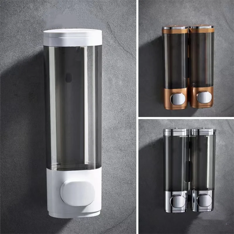 1/2/3Head Wall Mounted Bathroom Kitchen Liquid Soap Dispenser Household Shower Gel Container Hotel Supplies Bathroom Accessories 2