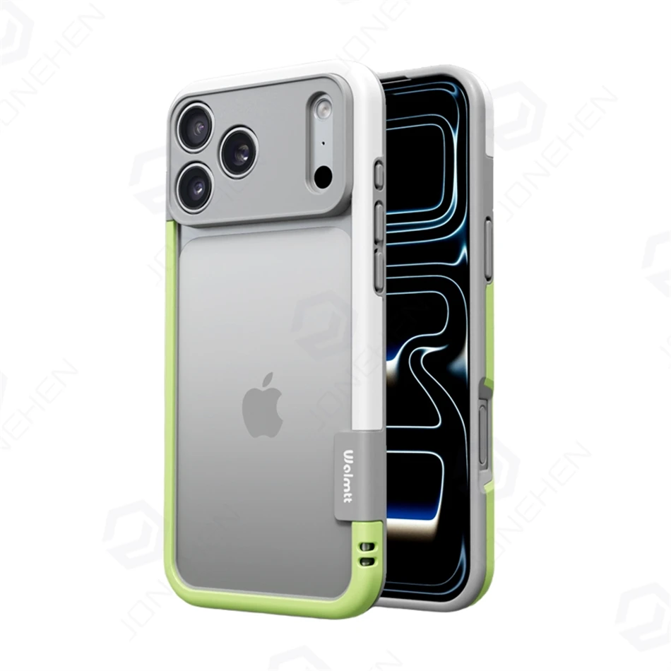 Silicone Frame Slim Bare-Bones Feel Shockproof Case with Full Camera Protection