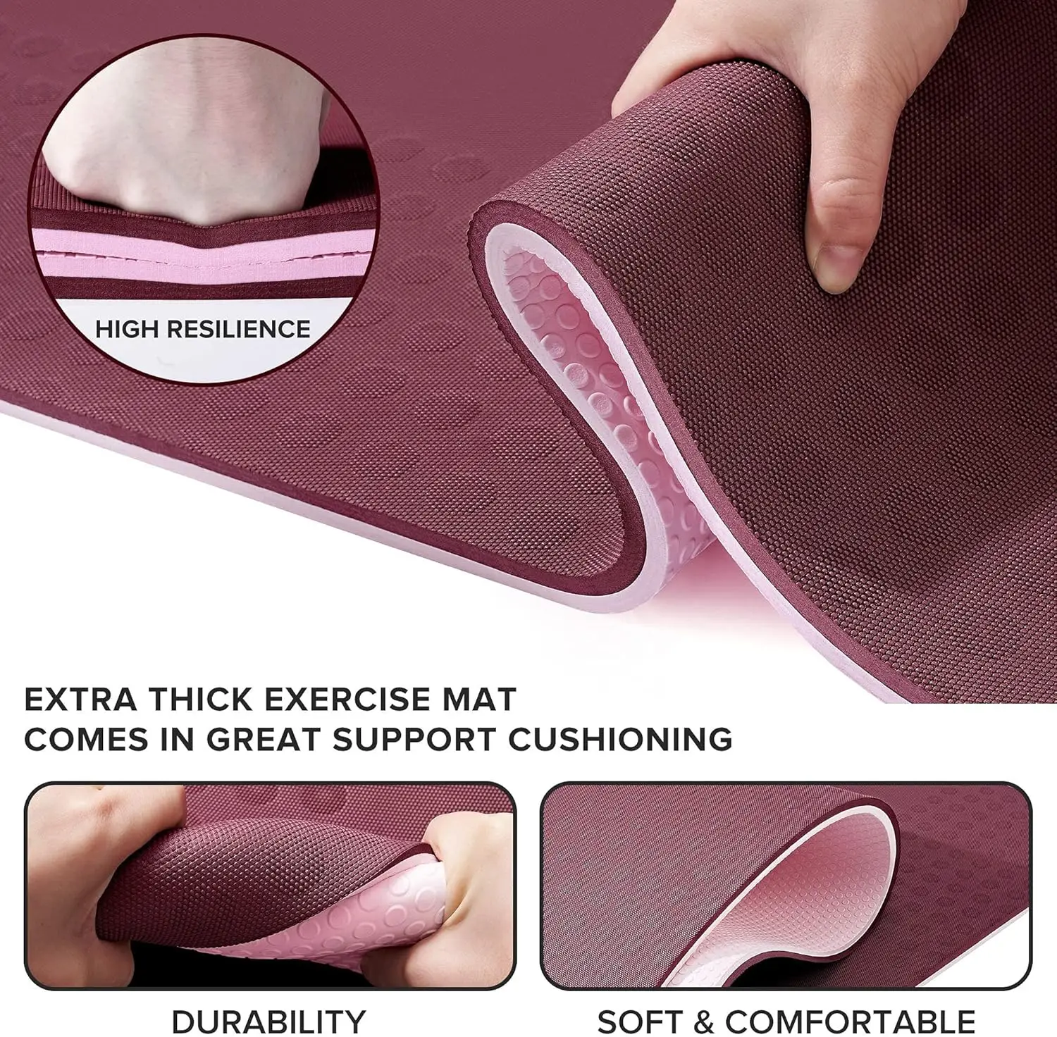 Extra Thick Non-Slip Yoga Mat 3