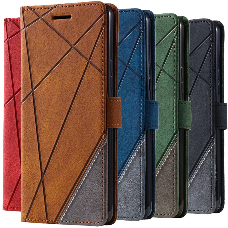 Leather Magnetic Wallet Flip Phone Case - Premium Protective Cover and Bag