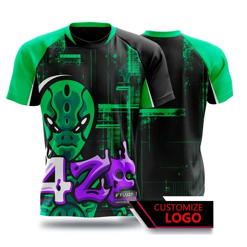 

Summer Football T-shirt 3D Printing Game Wear Men's Quick Drying Esports Short Sleeve Fashion Boys' Large Tops Fitness T-shirts