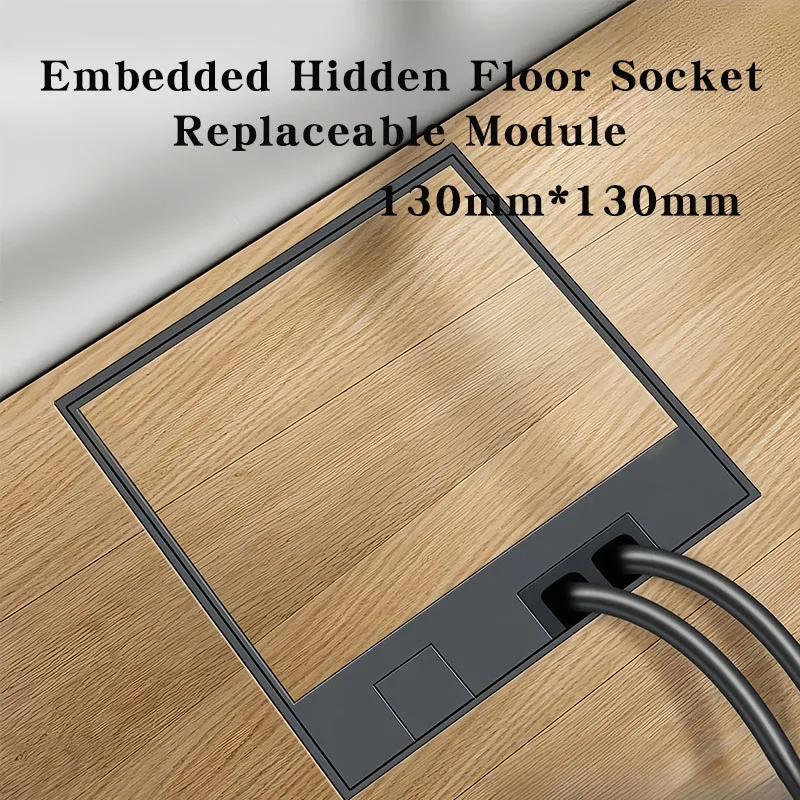 130mm*130mm Embedded Hidden Floor Socket US/IL/IT/EU/FR/Korea/BR Plug Adapter Outlet Built In Insert It Hidden Socket Box 250V
