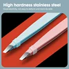 KK Eyebrow Tweezer Colorful Hair Beauty Fine Hairs Puller Stainless Steel Makeup Tools Slanted Eye Brow Clips Removal Tools Care 6