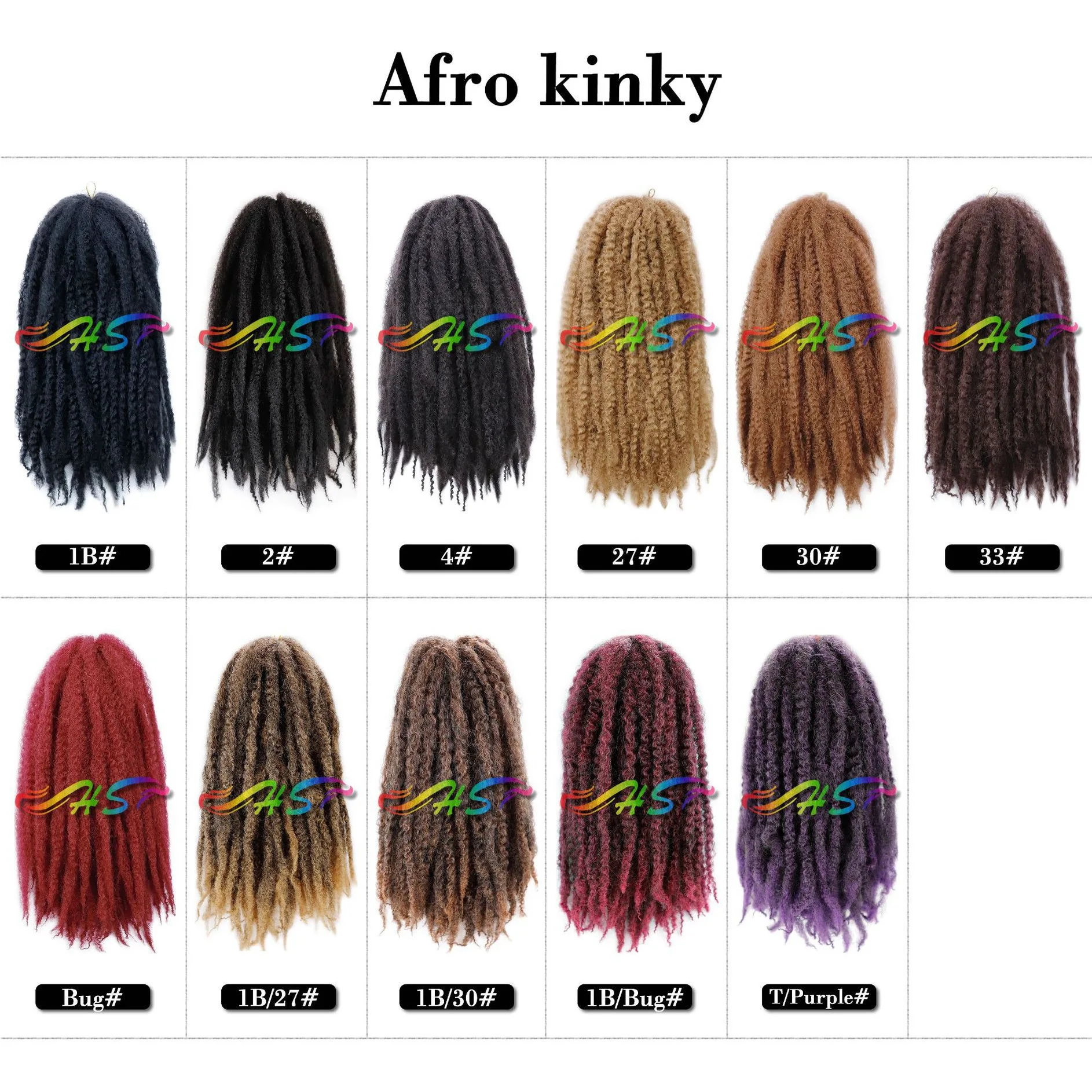 European and American caterpillar with dirty braids marley braids African wig synthetic hair high-temperature silk