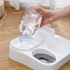 Pet Feeder 2-in-1 Pet Feeding Bowl Dog Cat Automatic Water Dispenser with Removable Stainless Steel Bowls Pet Supplies 3