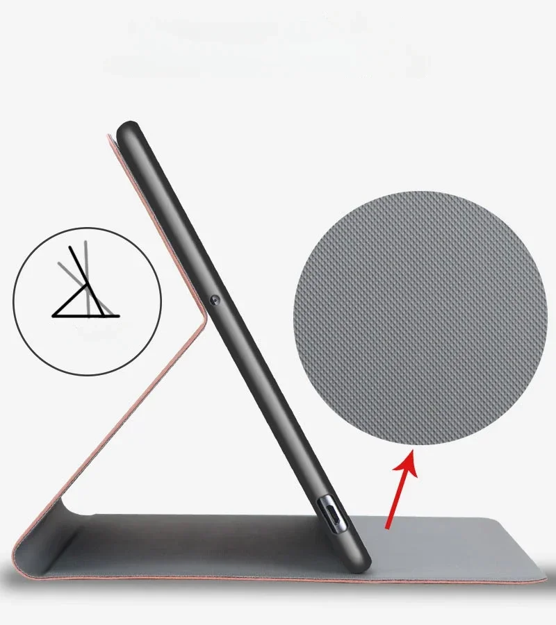 Elegant Slim Retro Folding Leather Stand Case - Universal Fit