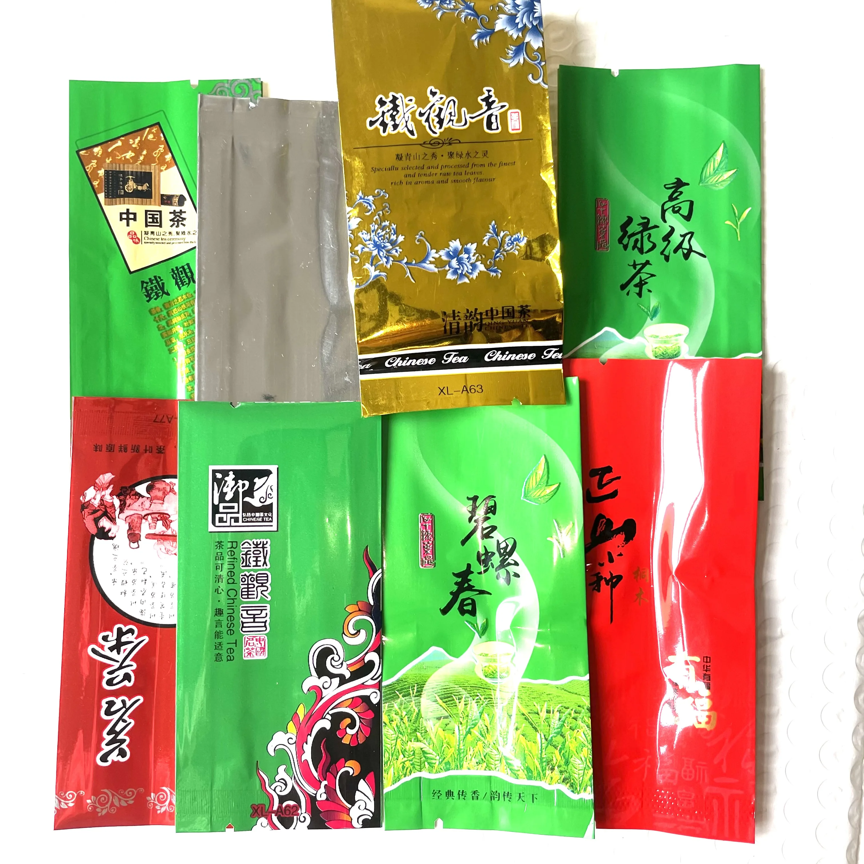 28 Different Tea Package Bags Including Oolong Pu-erh Green Tea Flower Gift 250g Chinese Vacuum Plastic package Bags tea package bags