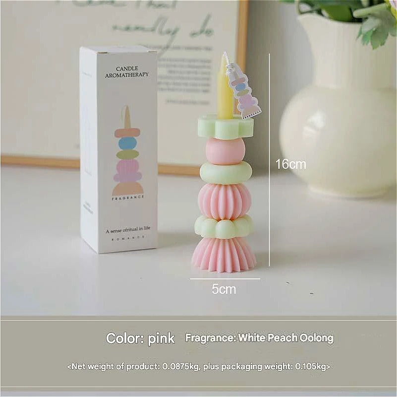 Vibrant Stackable Scented Candle Blocks