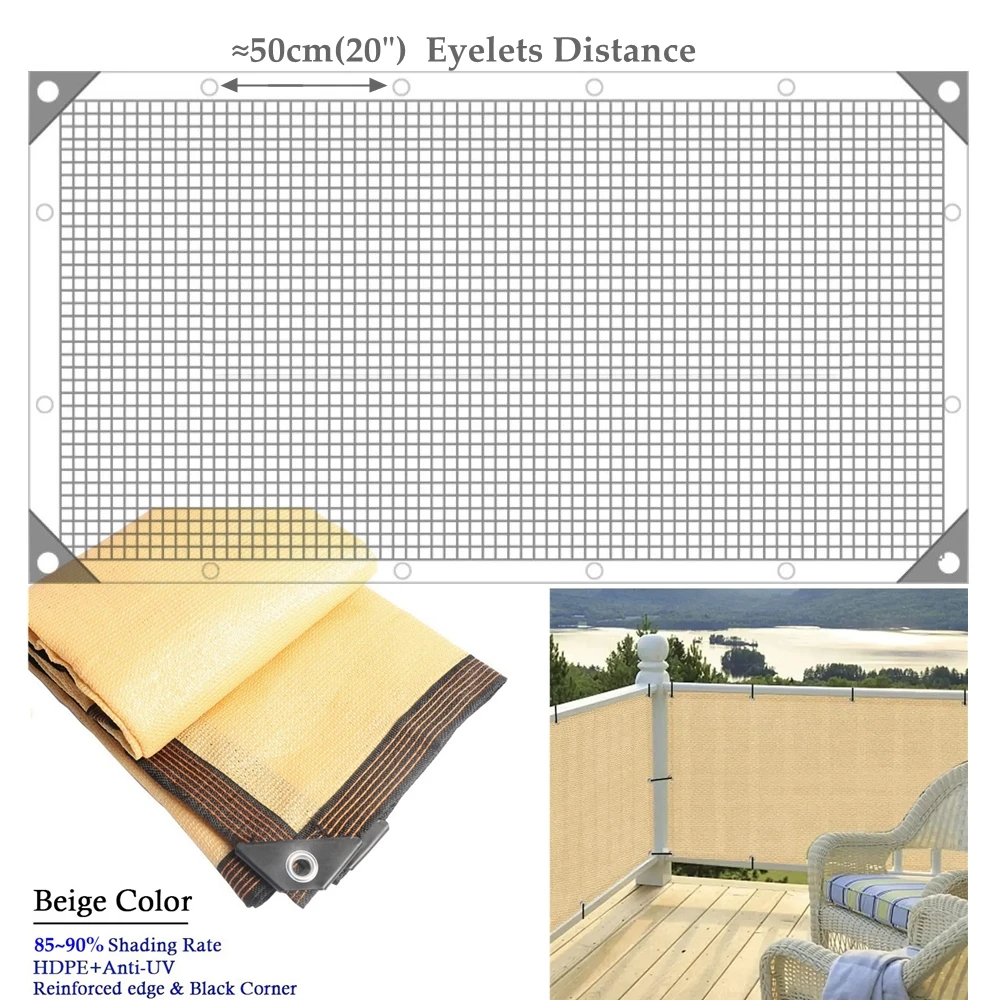 Versatile Outdoor Privacy Sunshade and Garden Shelter Netting
