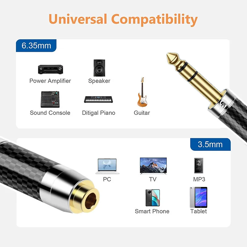Universal Stereo Headphone Audio Adapter Plug