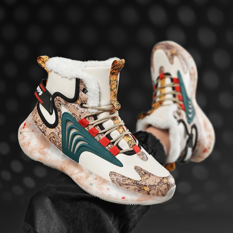 Men shoes Men boots Winter slippers Warm men shoes Waterproof non-slip plush sneakers Male tenis shoes Boots Men sneakers Winter