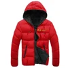 2024 Men's Autumn And Winter Gunki New Mens Casual Jacket Warm Print Zipper Hooded Cotton-Padded Brand High-Quality Clothes Coat 4