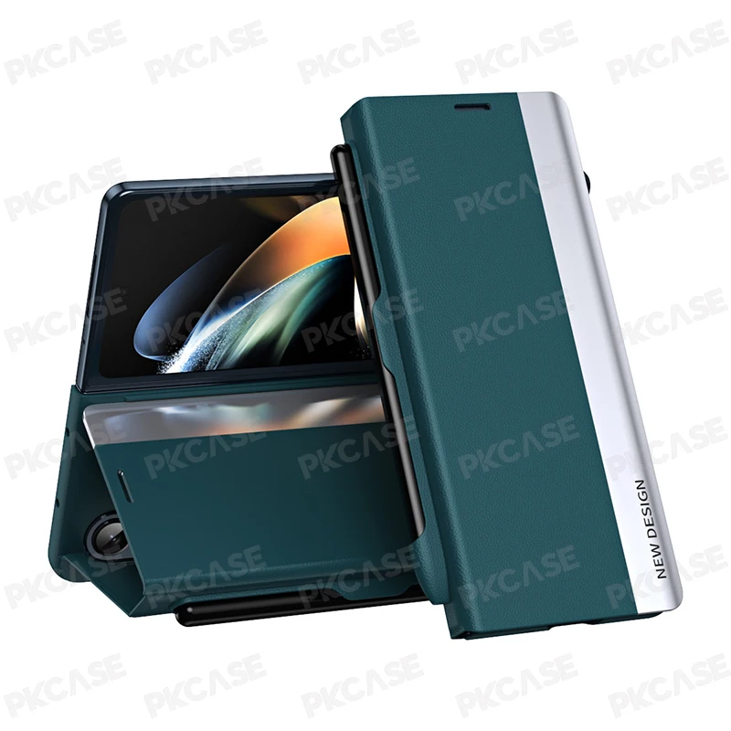 Magnetic Flip Leather Trifold Phone Case Cover