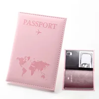 Couverture de passeport RFID vintage pour femmes et hommes – Étui portefeuille multifonction en cuir PU avec fentes pour cartes d'identité/banque, accessoire de voyage 6