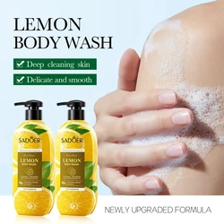Lemon Shower Gel - Hypoallergenic, Alcohol - Free, Moisturizing & Refreshing Cleanser for All Skin Types, 400ml