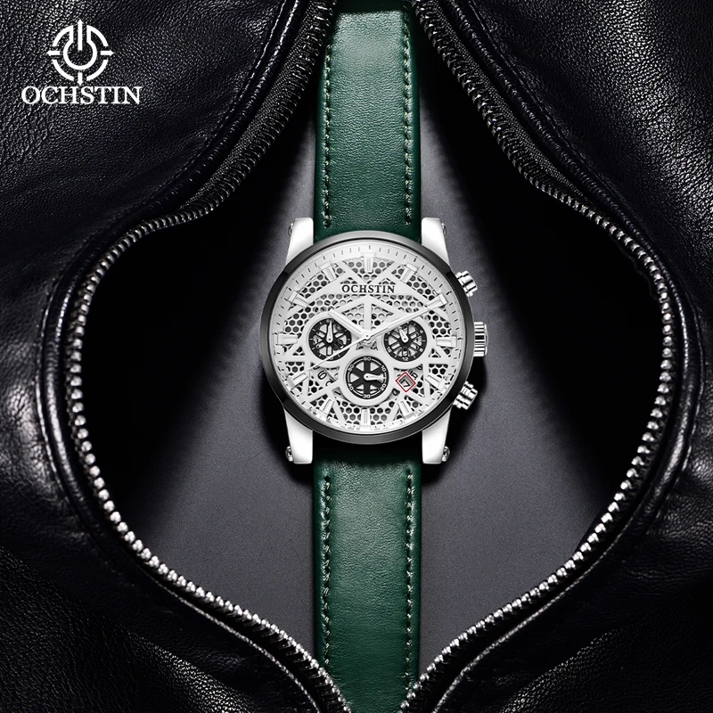 Ochsti's Fashion Trend Multi functional Quartz Movement Waterproof Watch New 2024 Pilot Series Men's Quartz Watch