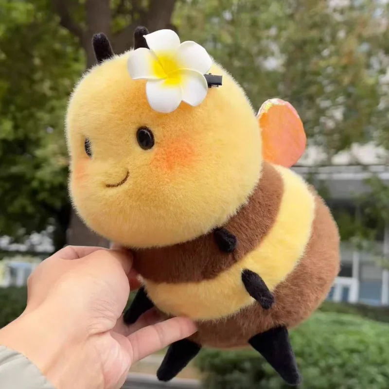 20cm Cute Honey Bee Plush Toy Soft Stuffed Animal Kids Birthday