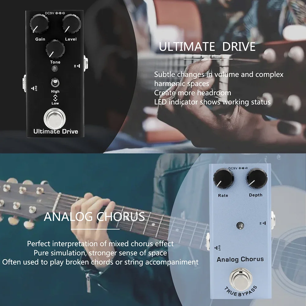 Electric Guitar Pedal Vintage Overdrive Distortion