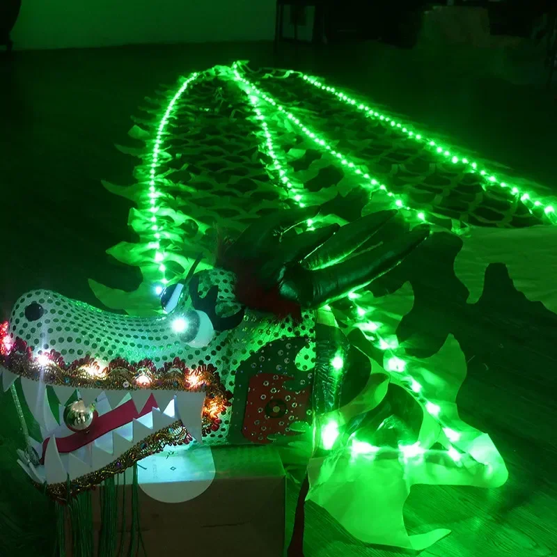 Outdoor Fitness Colorful Props Dragon Luminous Dragon Dance Toys Festival Gifts Children's Parent-child Fun Interactive Toys 3