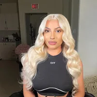13x6 13x4 Body Wave 613 Honey Blonde Wig Human Hair 30 40 Inches Hd Lace Frontal  Wig  100% For Transparent Brazilian Woman Hair 1