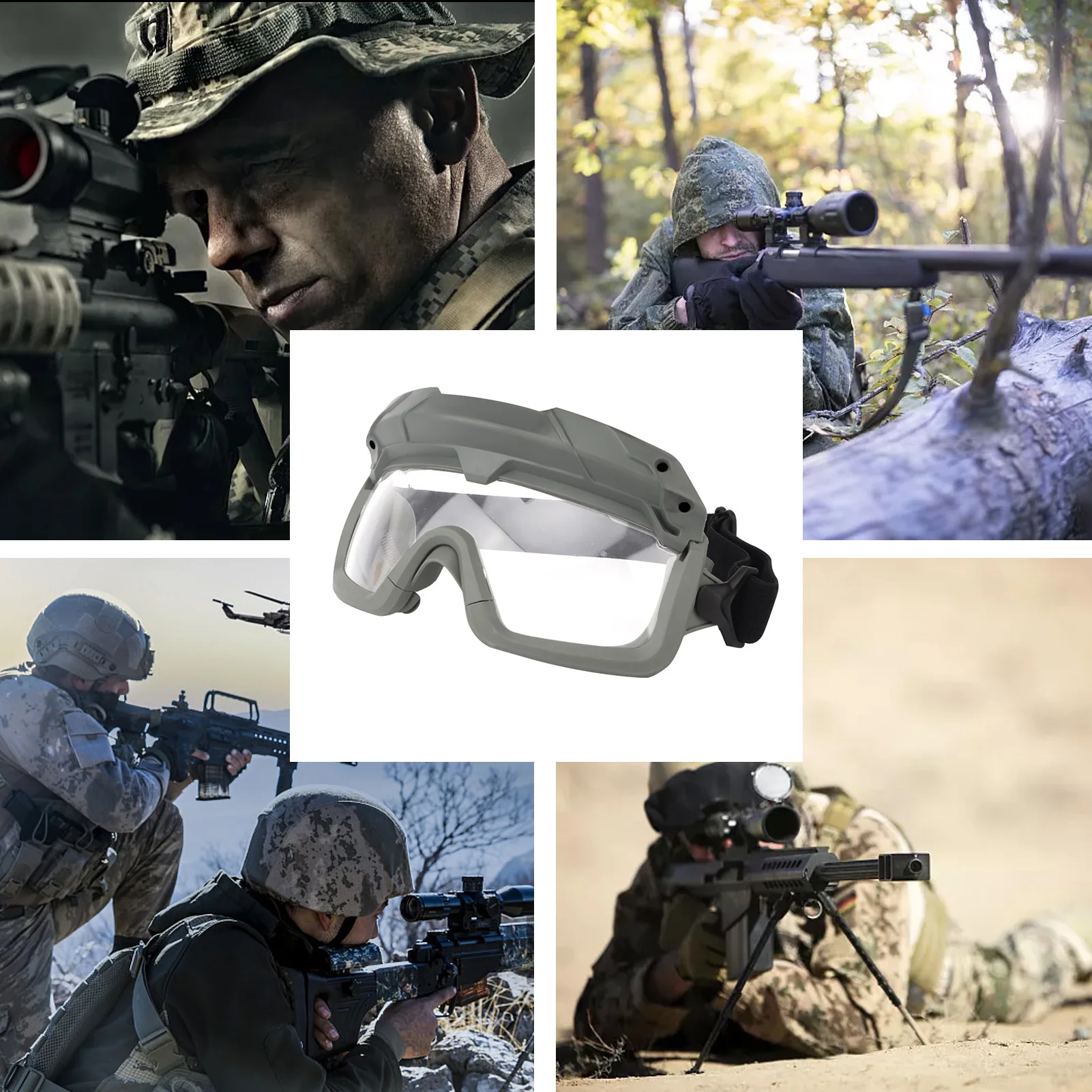 Airsoft Goggles Army Glasses Anti-Fog Lenses Ballistic Safety Goggles For Shooting Hunting Paintball UVA/UVB Protection Glasses
