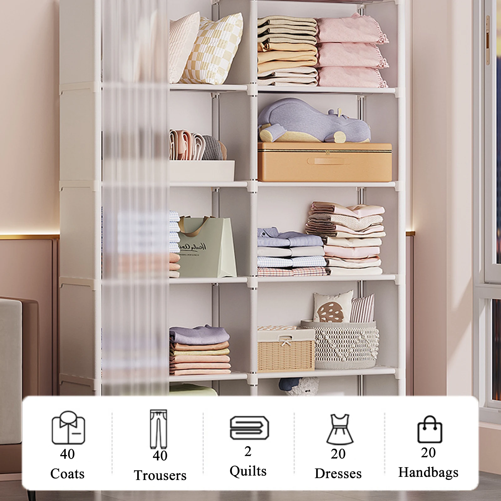 6-Layer Dustproof Wardrobe 5