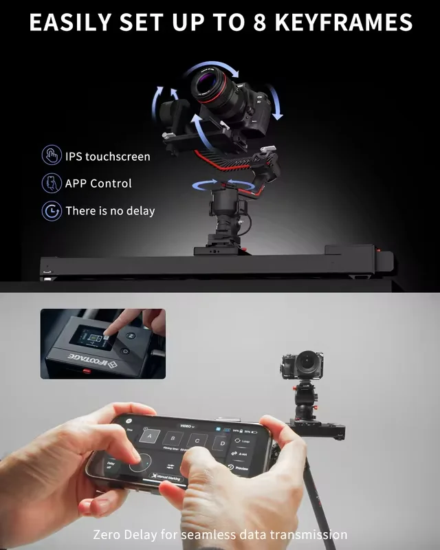 IFOOTAGE Shark Slider Nano II &mdash; 660 Mini Motorized Camera Long Version,Aluminum Alloy Dolly Track,Video Stabilizer Rail Panorama