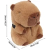 1 piece, Capibala Plush Car Tissue Box Holder, Capybara Cartoon Holder Decorative Napkin Holder, Creative and Cute Plush Decorat 4