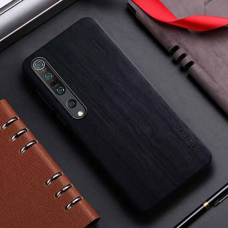 Bamboo Wood Pattern Leather Phone Case Cover