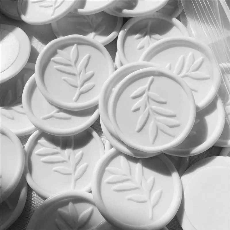 Wax Seal Stamp Wax Seal Stamp Set Convenient Use Leaf Wax Seal Stickers Double-sided Tape Wedding Envelope Sealing Gifts Card Decoration
