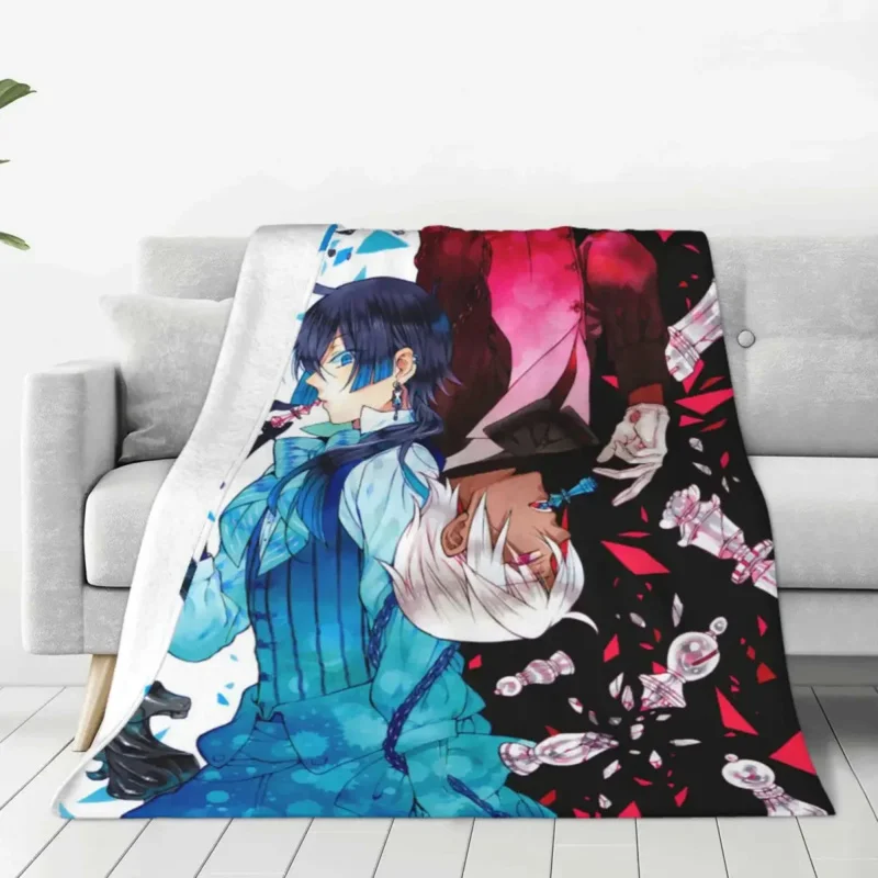 

The Case Study of Anime Blanket Flannel Textile Vanitas no Karte Thin Throw for Bedding Office Plush Quilt