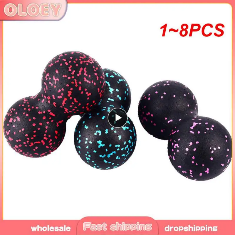 

1~8PCS Peanut Ball Fascia Ball Massage Muscle Relaxation Hand Holding Yoga Ball Plantar Relaxation Cervical Vertebra