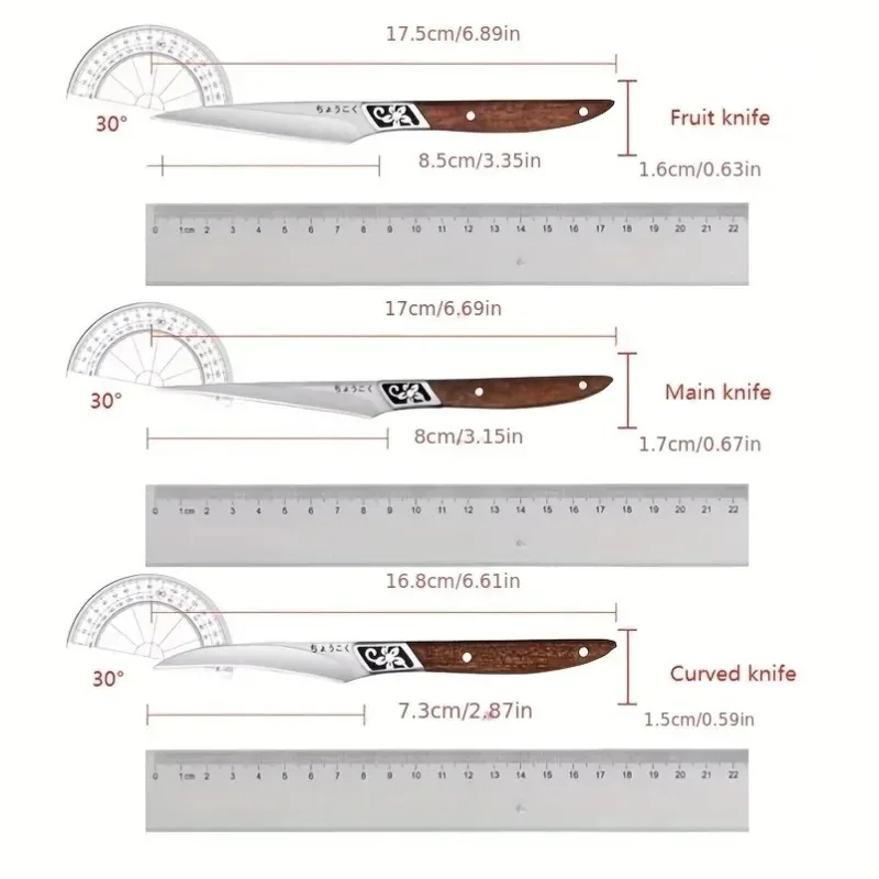 3-Piece Chef Carving Knife Set 6