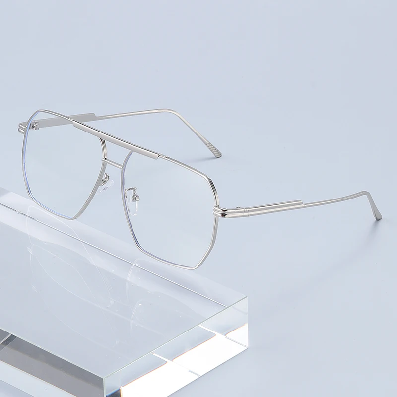 남성과 여성을 위한 비즈니스 스타일 금속 프레임 안경, 운전용 안경2501에 적합