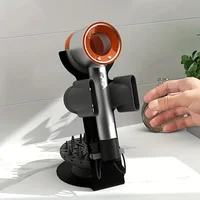 Hair Dryer Holder for Dyson Supersonic Wall-Mounted Stand with Cable Organizer Bathroom Storage Rack for Dryer Diffuser Nozzle 2