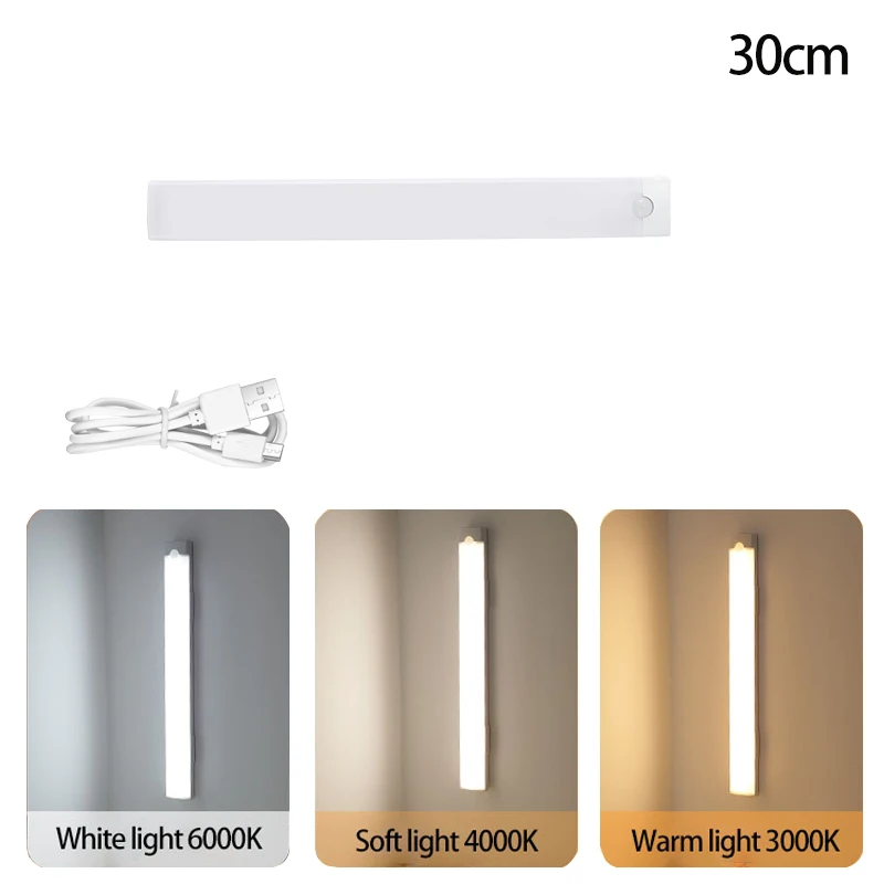 LED محس حركة ضوء لاسلكي LED ضوء الليل TypeC USB قا...