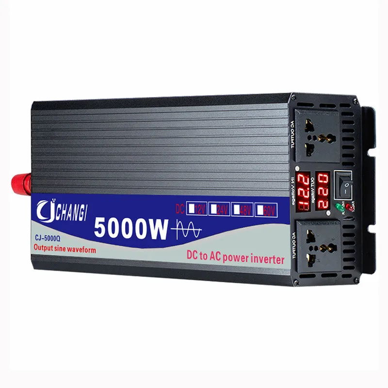 Inverter A Onda Sinusoidale Pura 12V 220V 5000W Inverter Solare Portatile Power Bank Dc 24V 48V 60V 72V 96V A Ac 220V 110V Portatile
