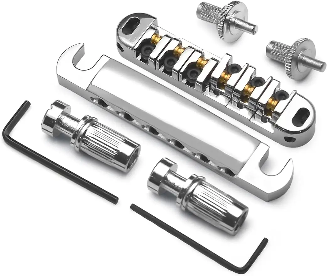 

ABR-1 Style Tune-o-matic Bridge Tailpiece Roller Saddle Bridge for Gear Replacement