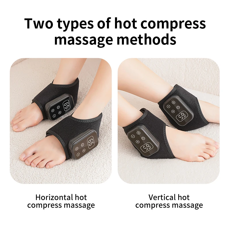 Electric Foot Hand Massager With Vibration Heat Therapy For Ankle & Knee Joint Relax – Portable, Rechargeable, Deep_voghion.com