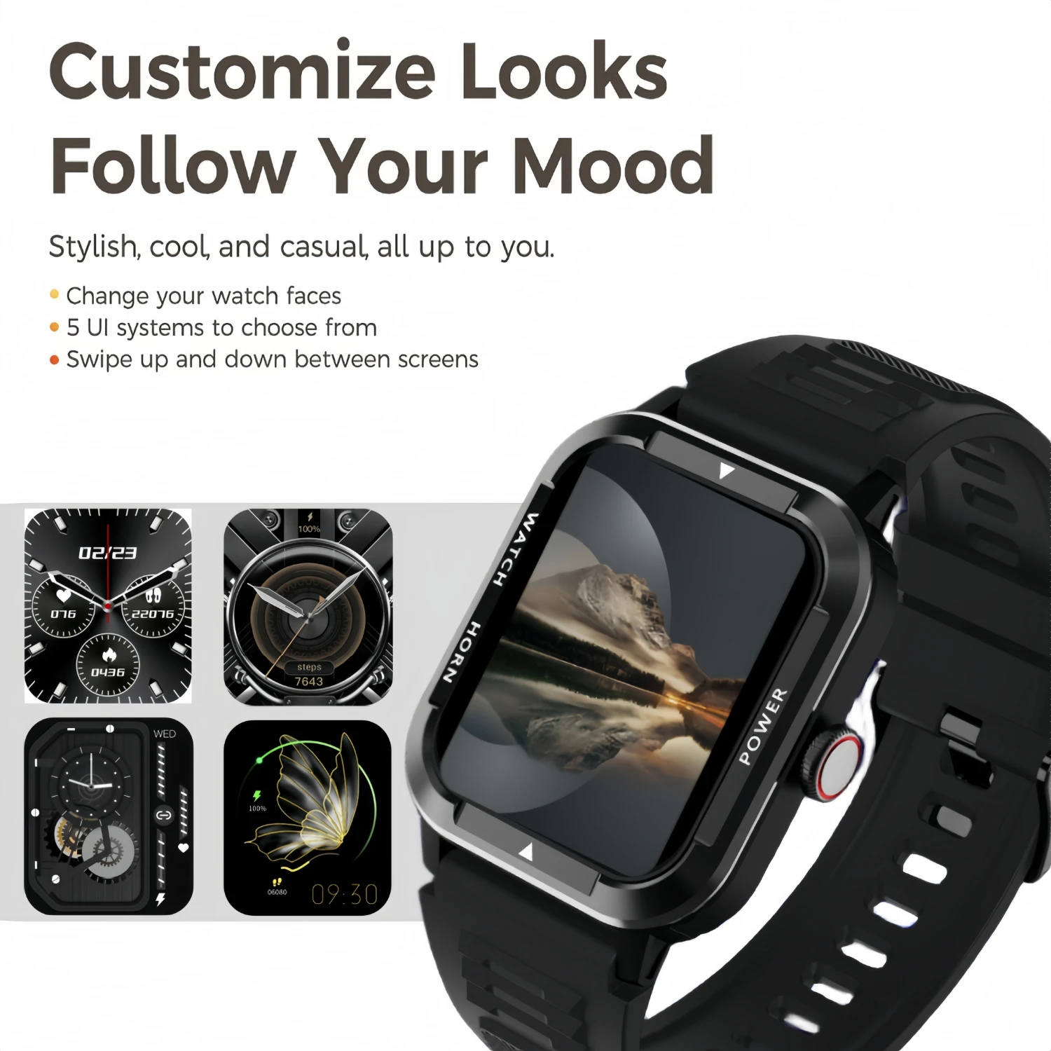 New Smartwatch, 4.85cm Display Smartwatch With Calls, 100+ Sport Modes, Android Gift