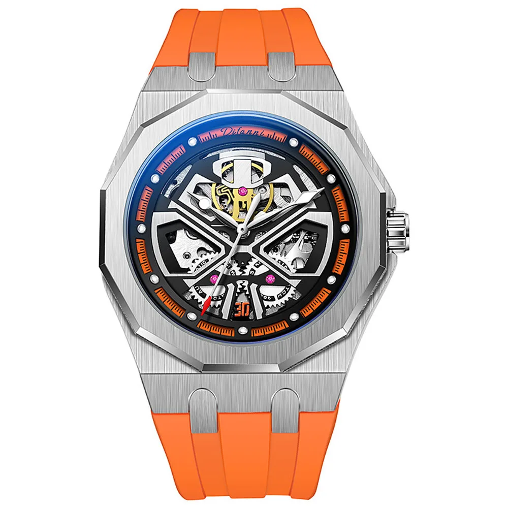 

Часы Reloj Hombre мужские механические, роскошные модные брендовые деловые автоматические спортивные светящиеся водонепроницаемые